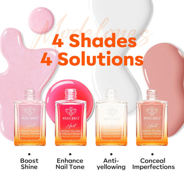 Modelones tono rosa nude con brillo suave para uso diario.