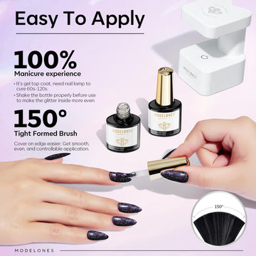 Modelones gel top coat bajo olor y libre de toxinas