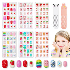 Modelones Uñas para Niñas: variedad de tamaños para ajuste cómodo.