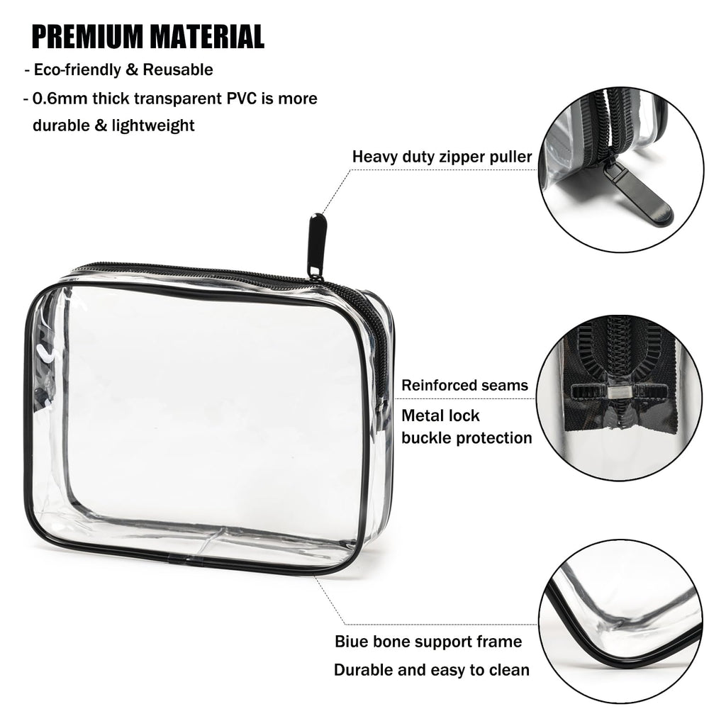 MODENGKONGJIAN bolsa de viaje para cosméticos, interior visible gracias al material transparente