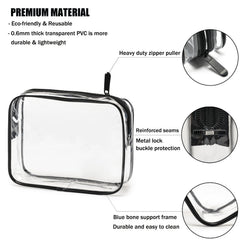 MODENGKONGJIAN bolsa de viaje para cosméticos, interior visible gracias al material transparente