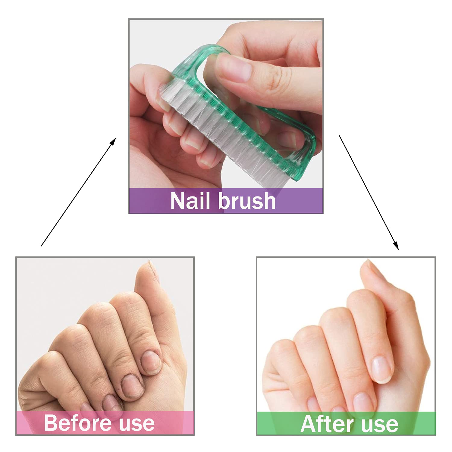 Cepillos coloridos MODENGKONGJIAN para distinguir usos y puntos de limpieza