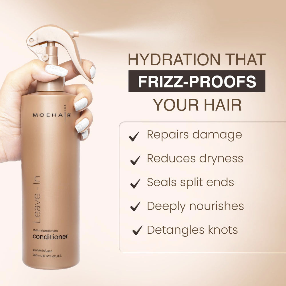 MOEHAIR Aceite argan y castor, ingredientes nutritivos para cabello suave
