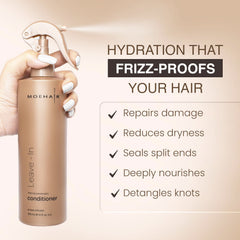 MOEHAIR Aceite argan y castor, ingredientes nutritivos para cabello suave