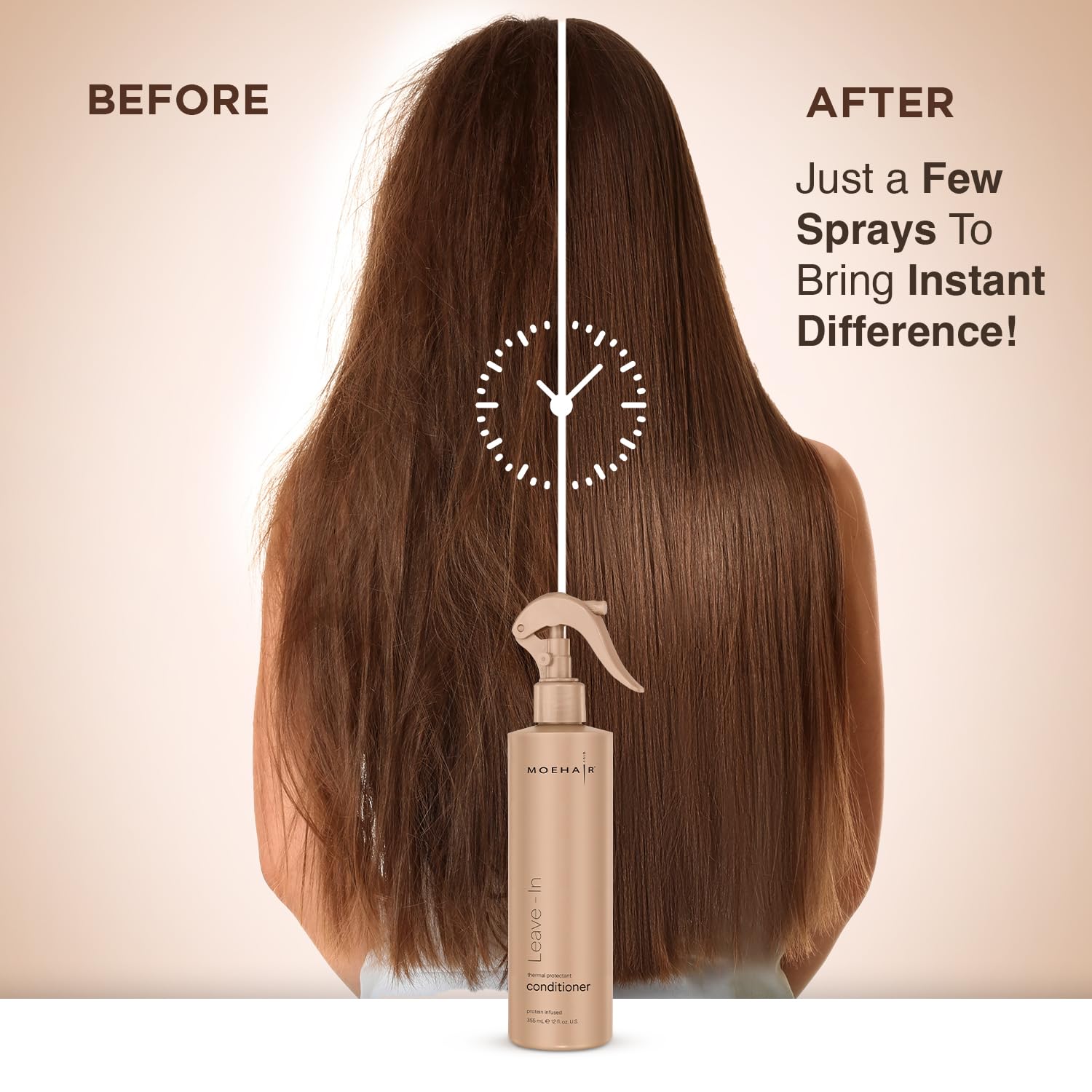 MOEHAIR Reparación de puntas, puntas dañadas recuperan suavidad y vitalidad