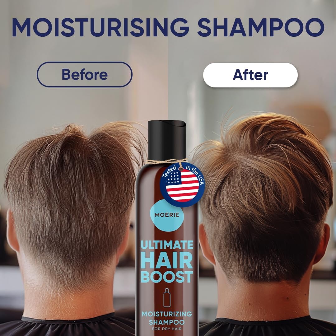 Moerie champú: rutina diaria simplificada para cabello fino con mayor volumen.