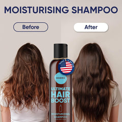 Moerie champú, textura suave y espumosa que hidrata el cabello.