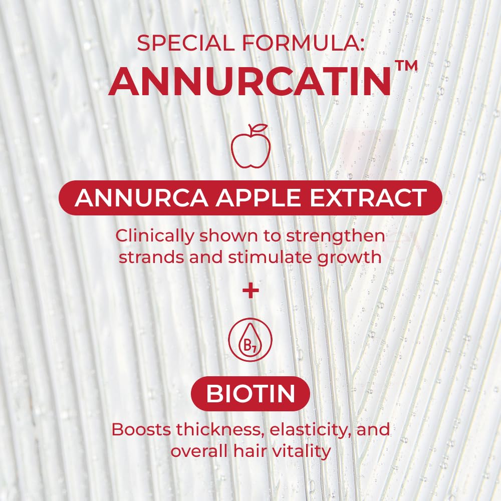 MOEV ANNURCATIN Shampoo ingredients highlighting Annurca apple extract