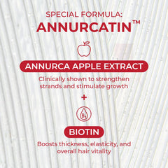 MOEV ANNURCATIN Shampoo ingredients highlighting Annurca apple extract