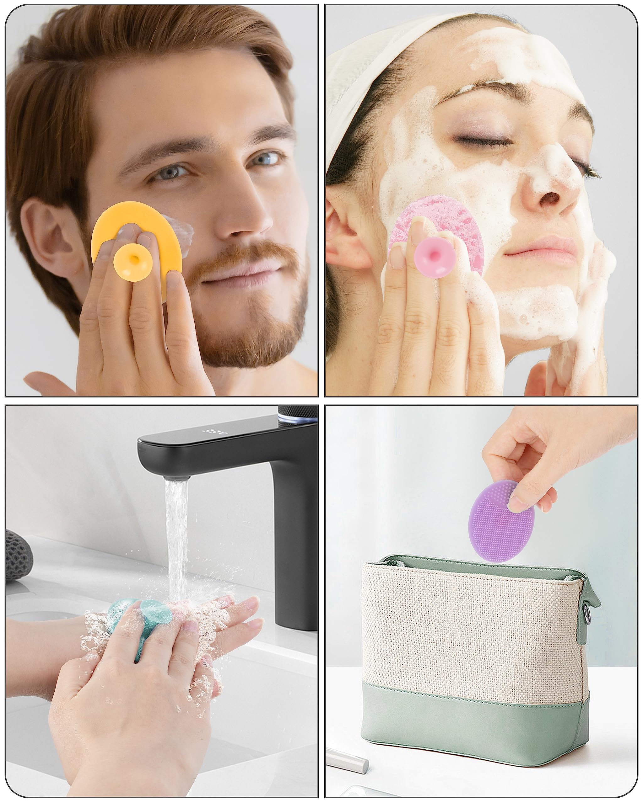 MoHern cepillo facial de silicona para uso diario y cuidado de la piel.