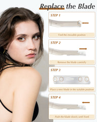 MoHern Navaja Dermaplane: mango antideslizante para deslizamiento estable