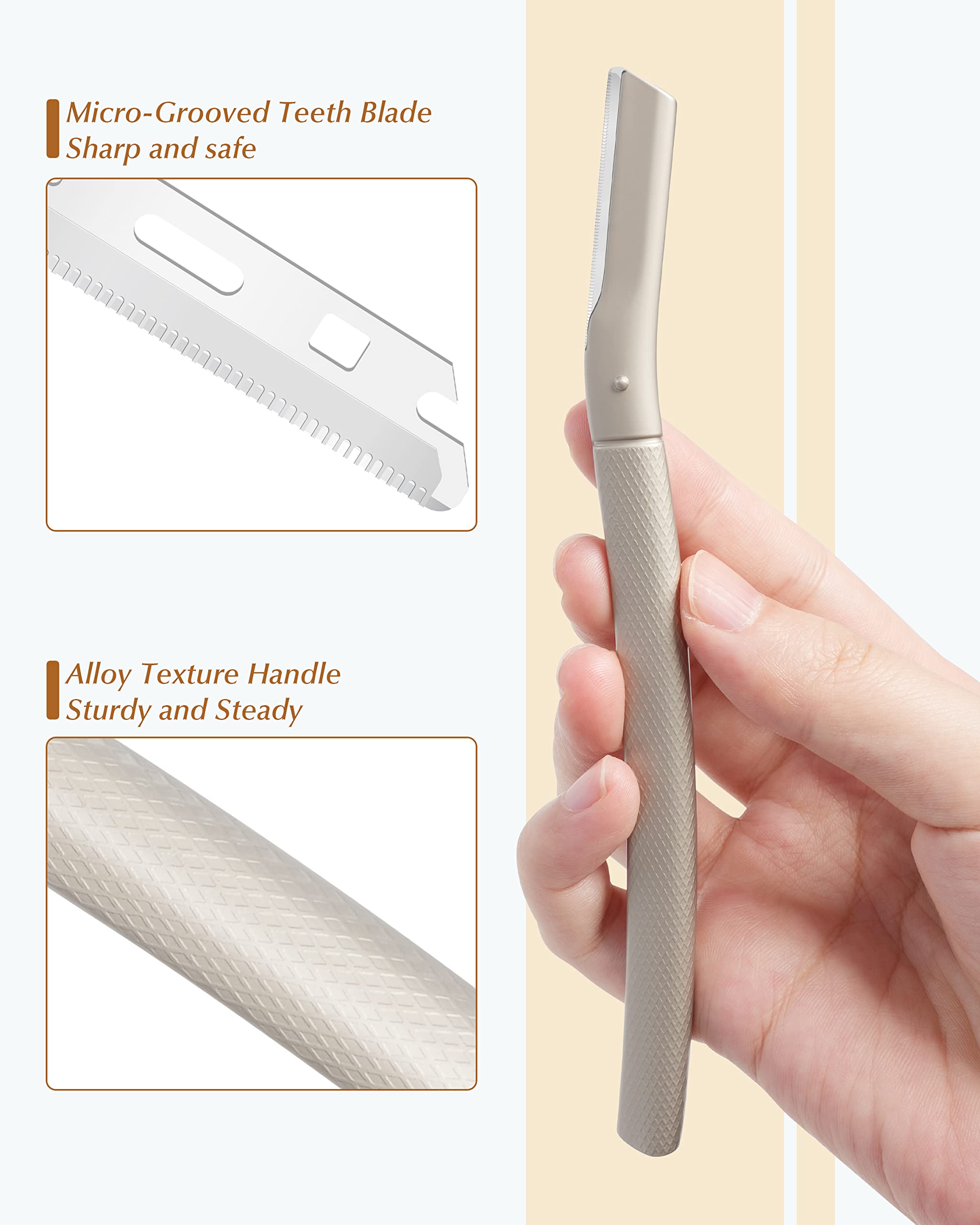 MoHern Navaja Dermaplane: paquete con 20 cuchillas para sesiones prolongadas