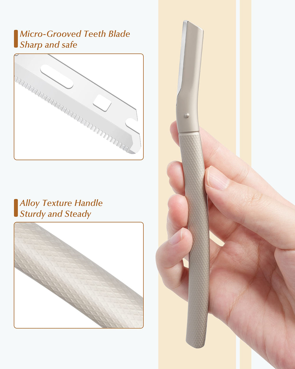 MoHern Navaja Dermaplane: paquete con 20 cuchillas para sesiones prolongadas