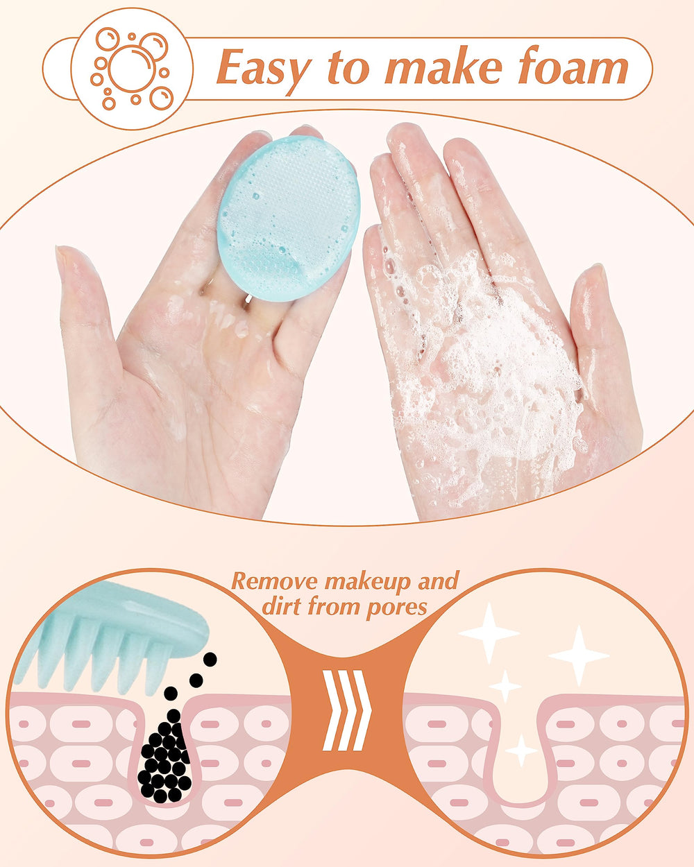 Mano sosteniendo el exfoliante facial de MoHern para uso diario.