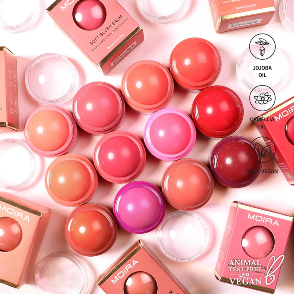 Moira Soft Blush Balm: uso diario rápido para un look fresco.
