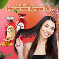 Moist Diane set-shampooing-apres-shampooing: routine complète pour cheveux propres et nourris.