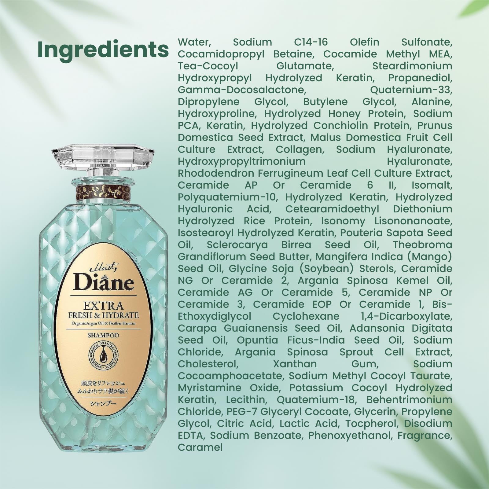 Sin parabenos, Moist Diane con árbol del té para cuidado diario.