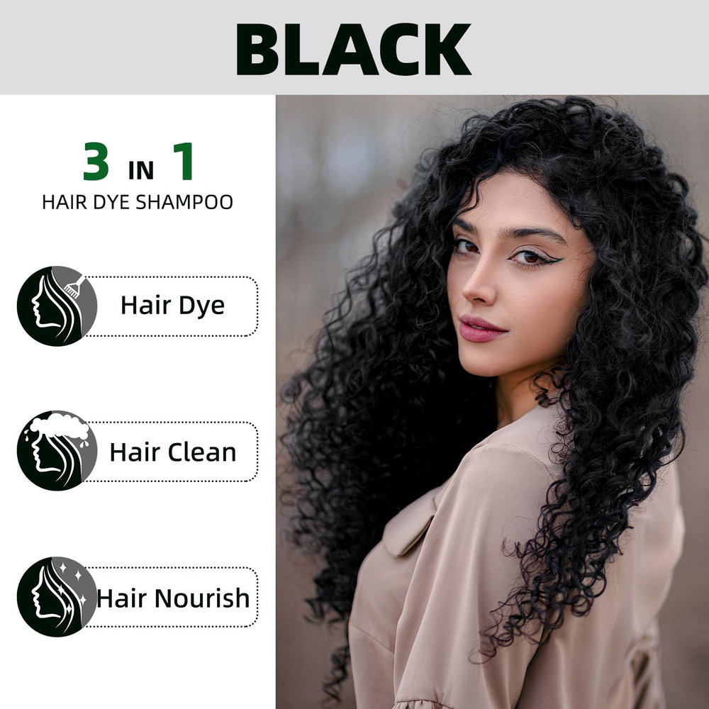 MOISTAR champú negro para canas, acabado suave y natural