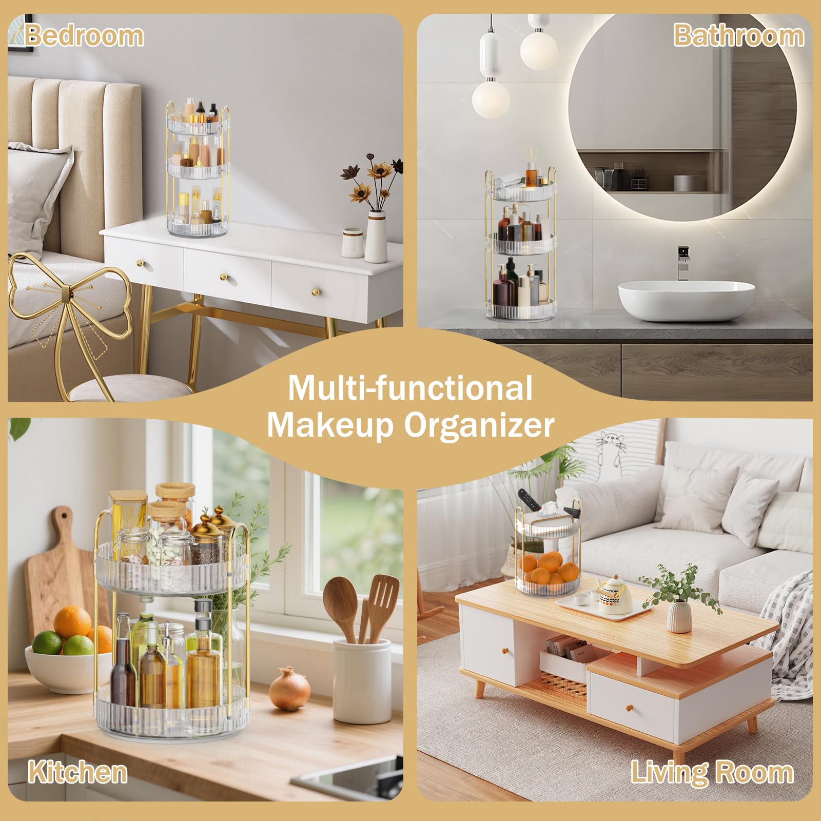 MOKANI Ideal para dormitorio, baño o despacho, ahorra espacio en la encimera.