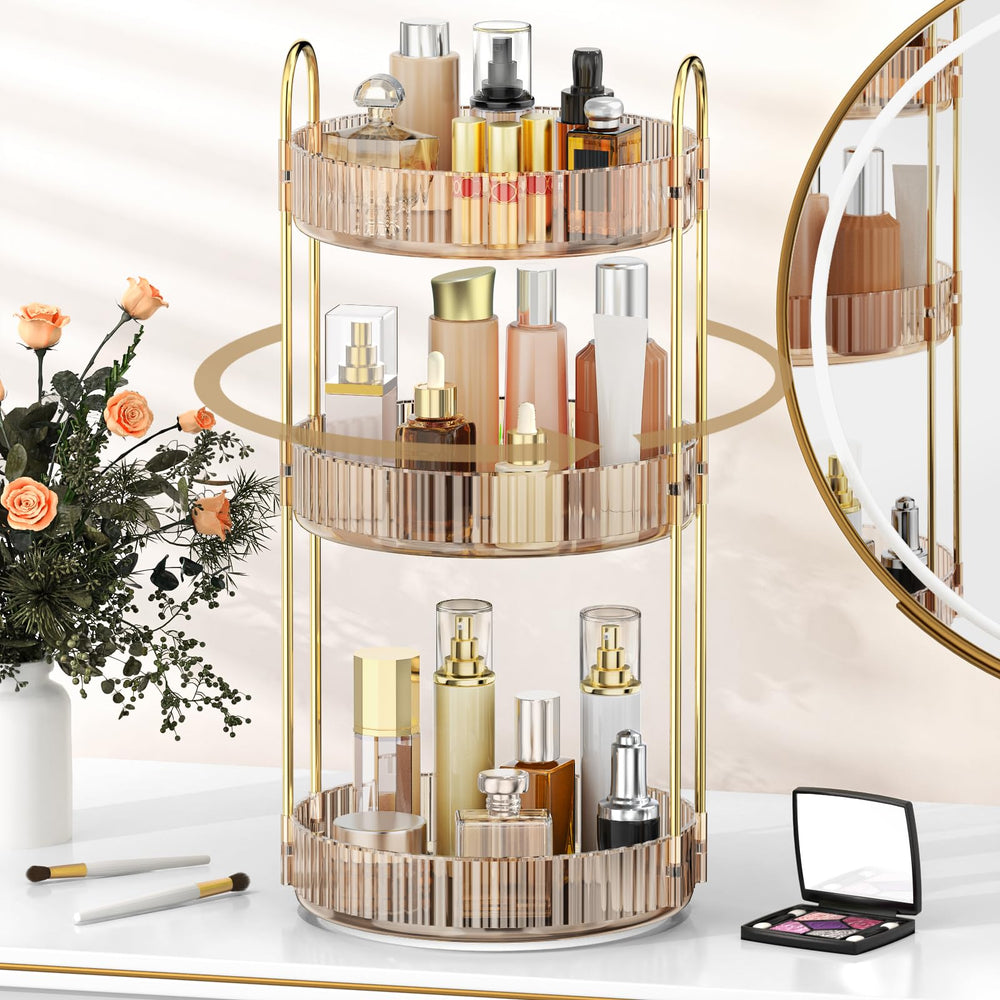 MOKANI Organizador giratorio 360 para maquillaje, acceso rápido