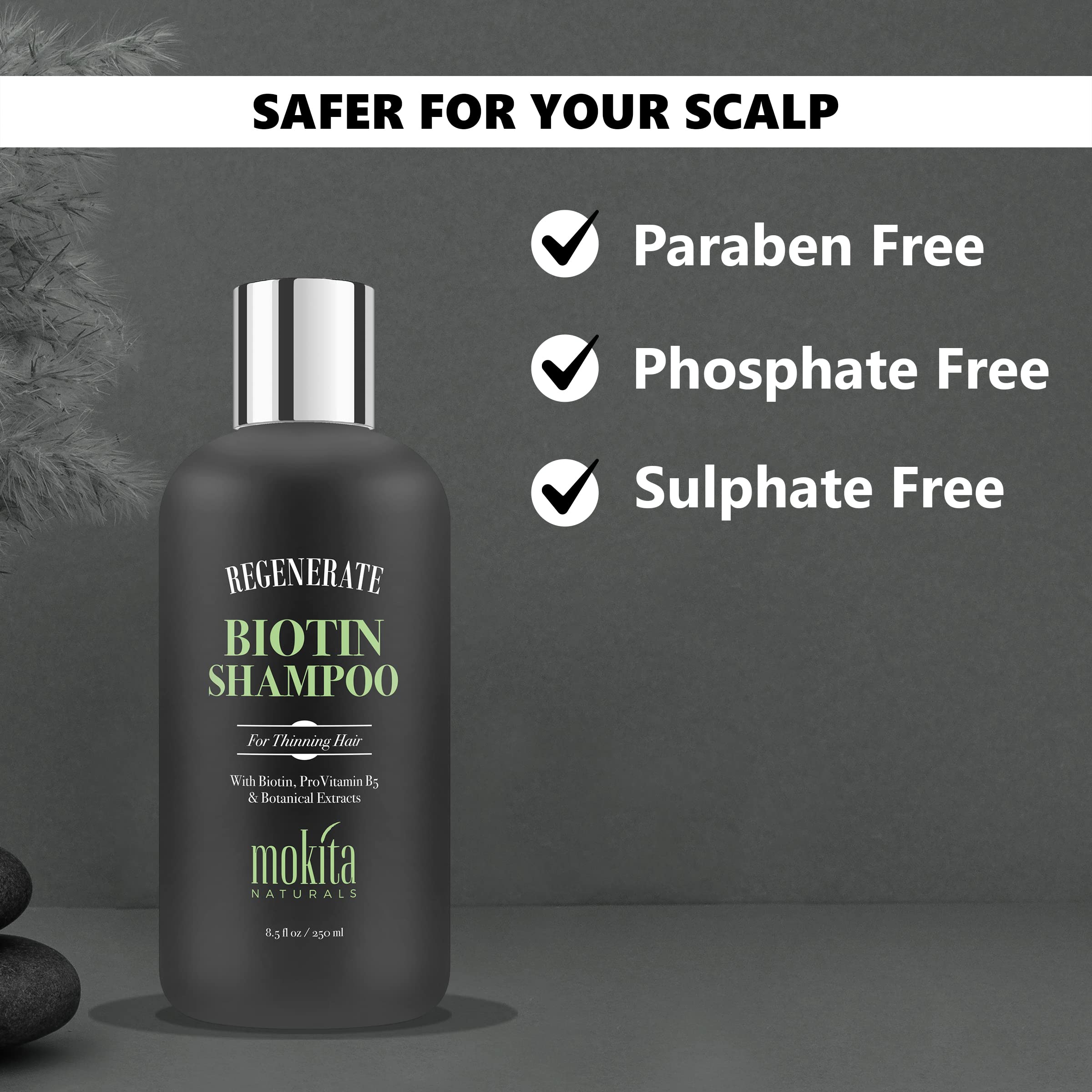 Mokita Naturals Champú Limpieza Profunda: neutraliza agua dura y residuos de peinado