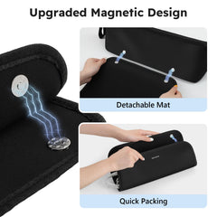 MOKURA almohadilla de neopreno resistente al calor protege la encimera al peinar.