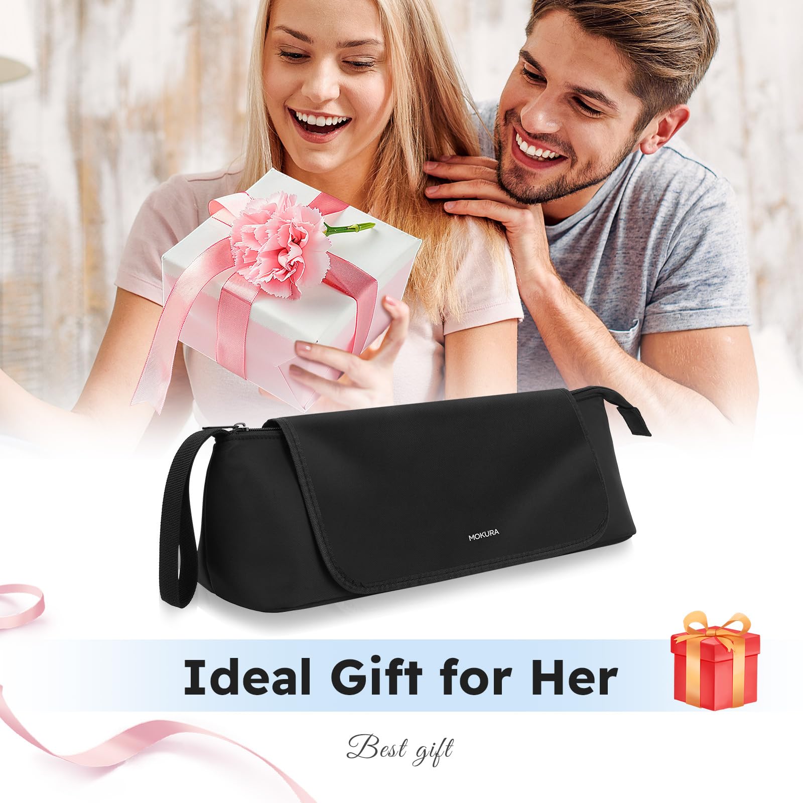MOKURA caja regalo elegante con asa integrada para llevar o regalar.