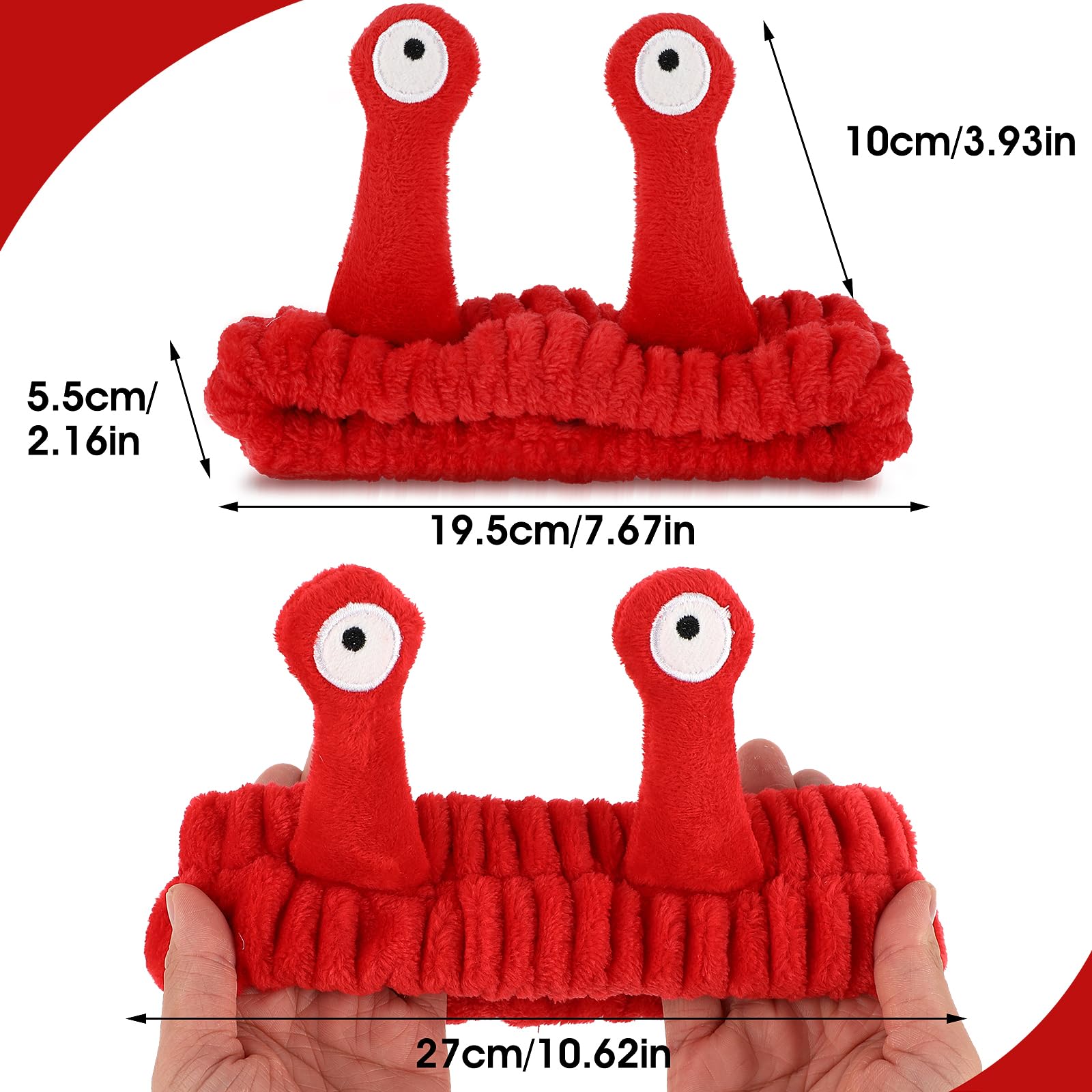 Molain banda de coral fleece suave para mayor comodidad durante el cuidado facial.