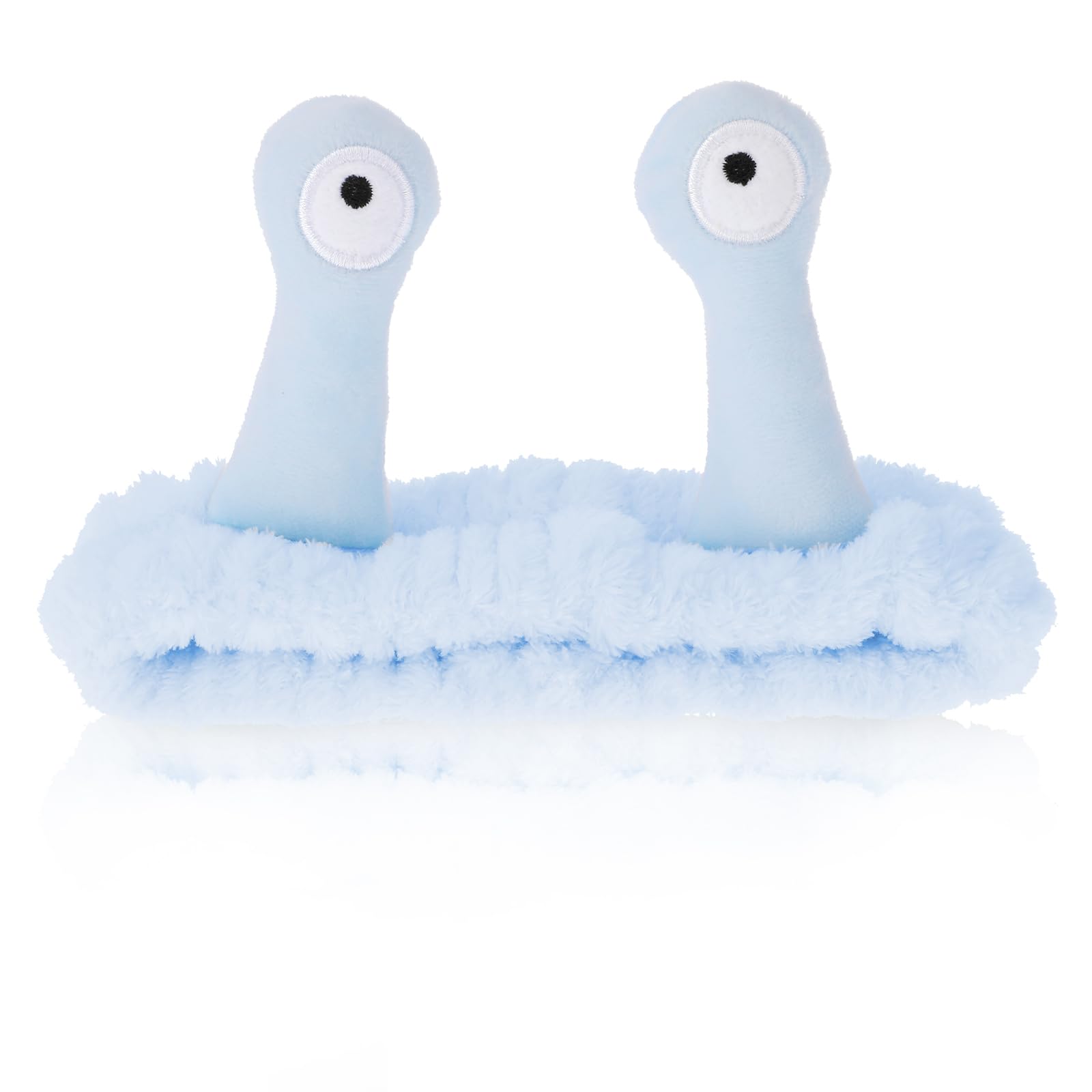 Molain cinta cabello diseño palma-caracol azul para lavado facial