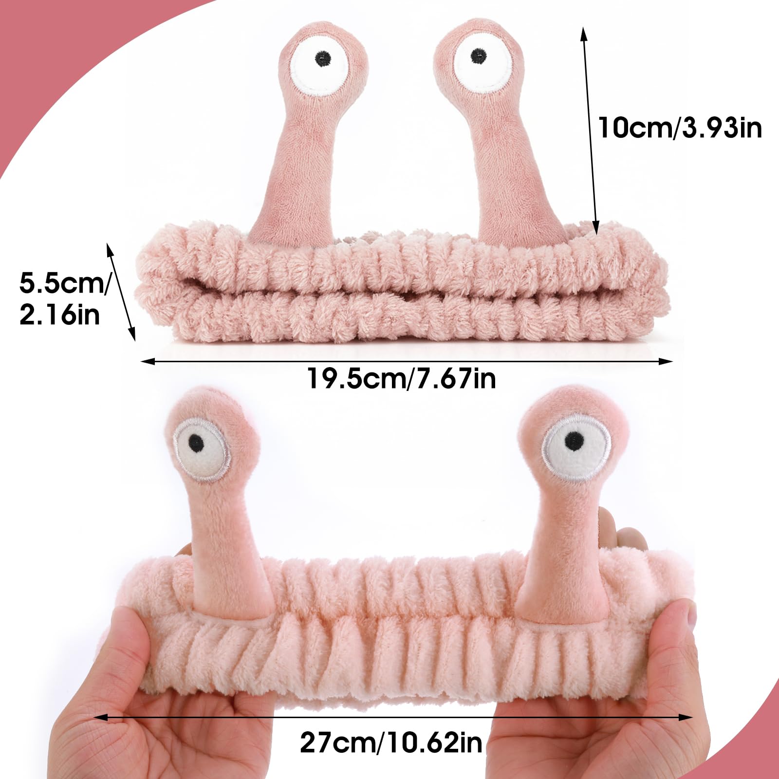 Molain diadema felpa de coral suave y cómodo