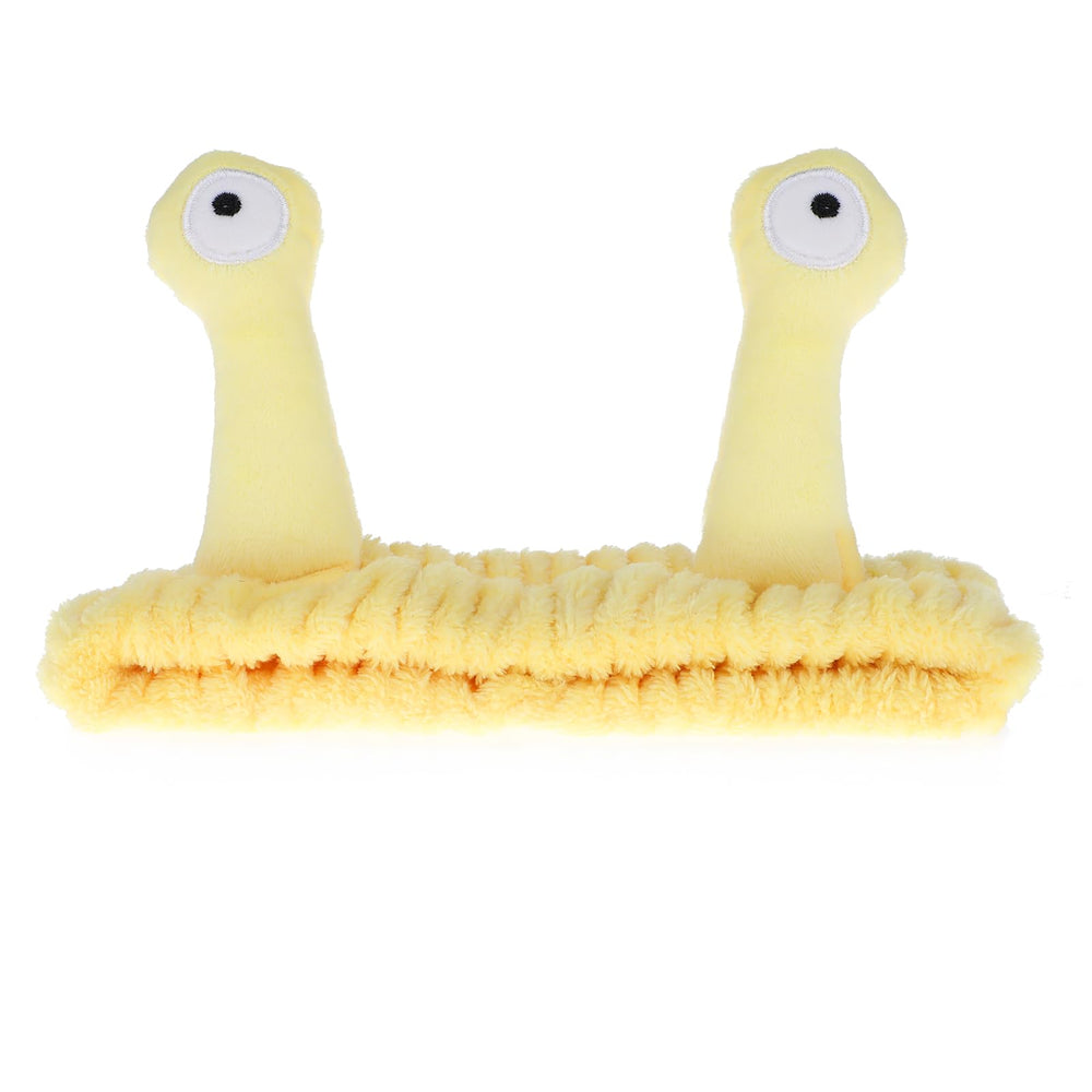 Diadema Molain Palma-Caracol en frente, cómoda para lavado facial.