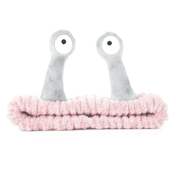 Molain diadema para lavado facial con diseño palma y caracol en rosa, ideal para lavado facial.