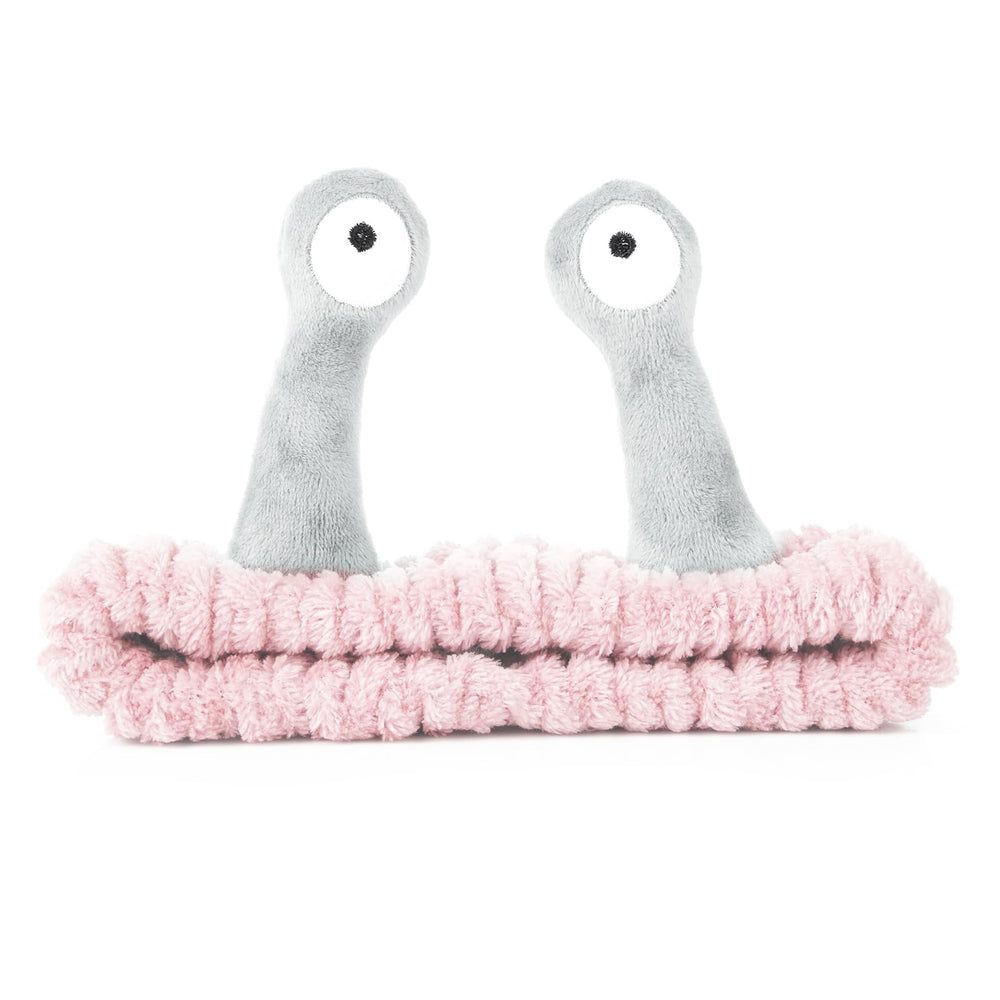 Molain diadema para lavado facial con diseño palma y caracol en rosa, ideal para lavado facial.