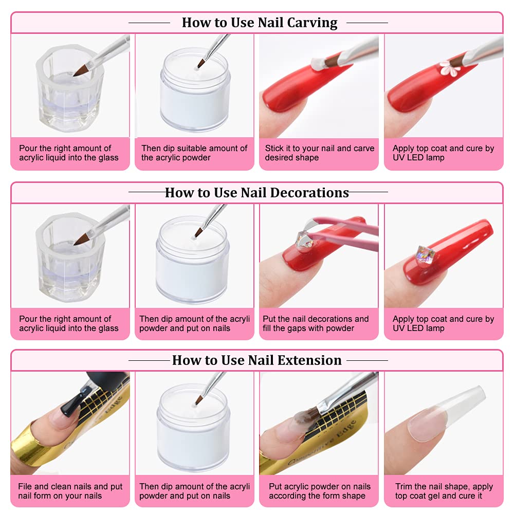 Polvo acrílico tono neutro de Molisaka, recomendado para profesionales de uñas