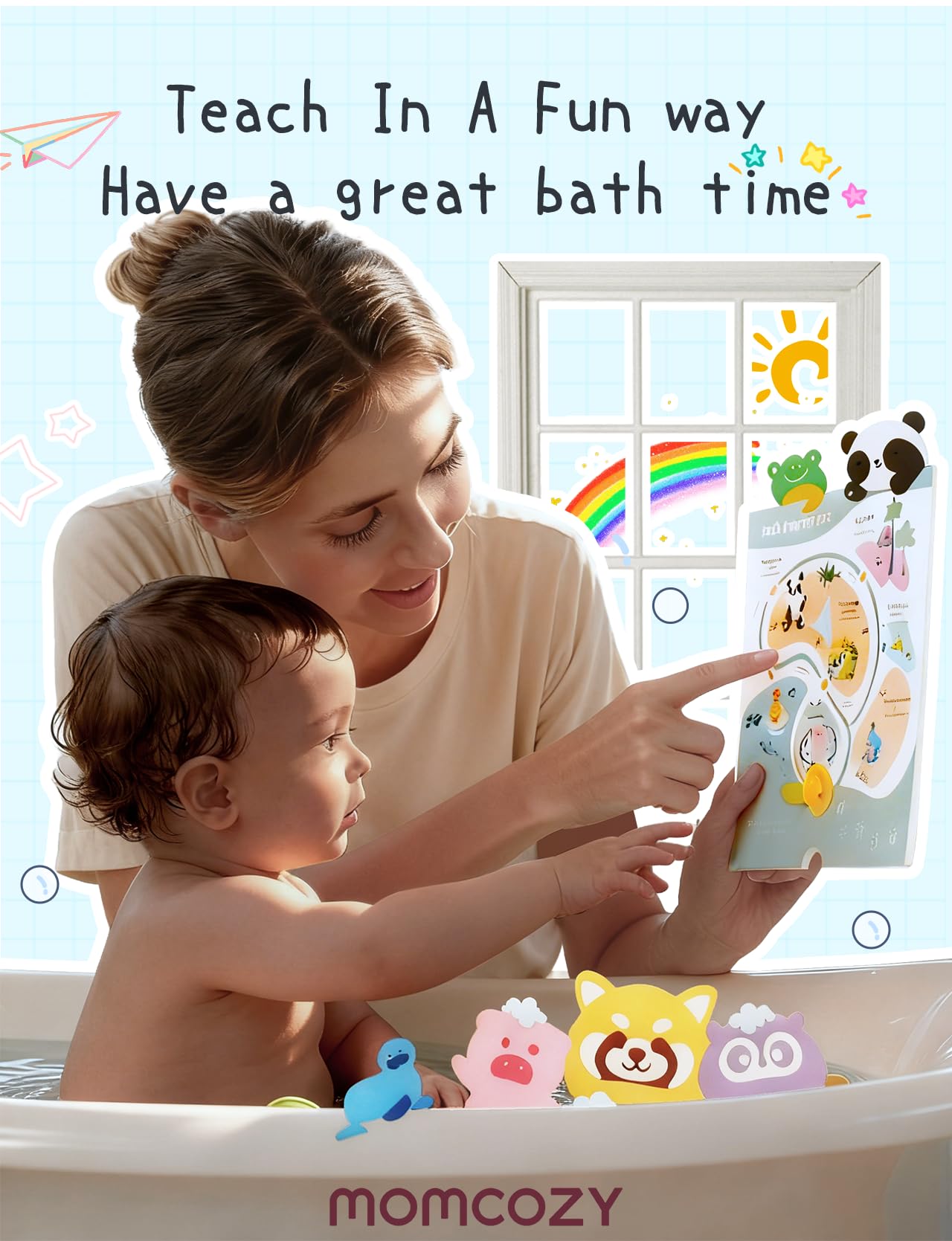 Momcozy bombes de bain animaux koala: formule douce adaptée à la peau sensible.