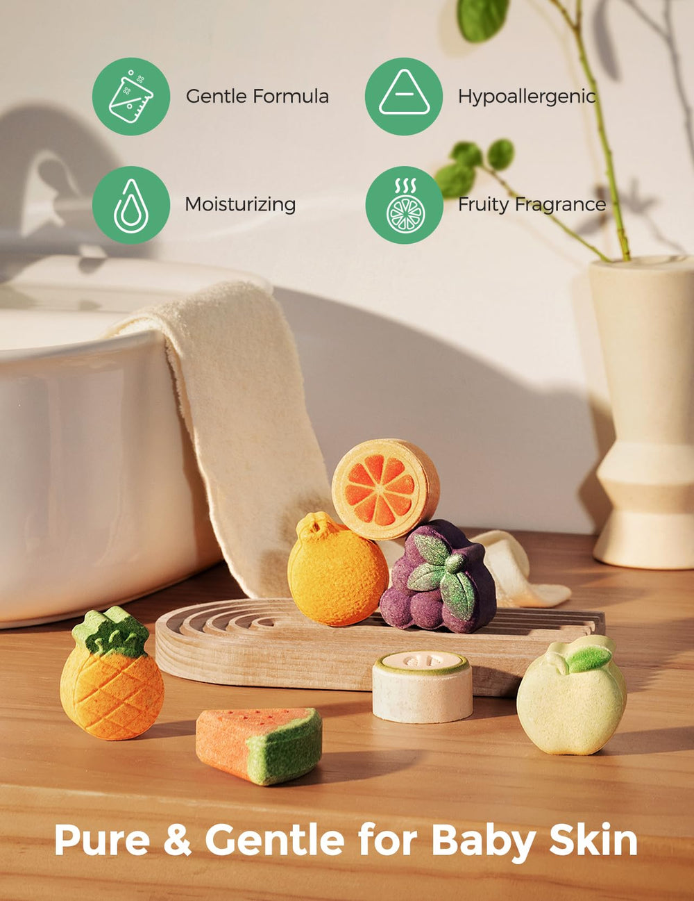 Momcozy bomba de baño fruta limon: sensación fresca para el baño matutino.