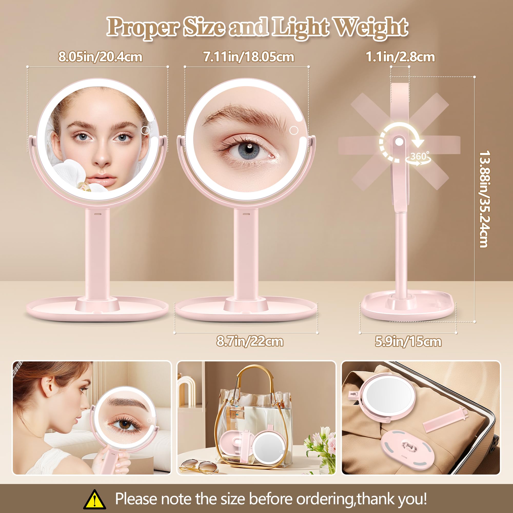MOMOKUBA pince à épiler incluse, kit beauté compacte