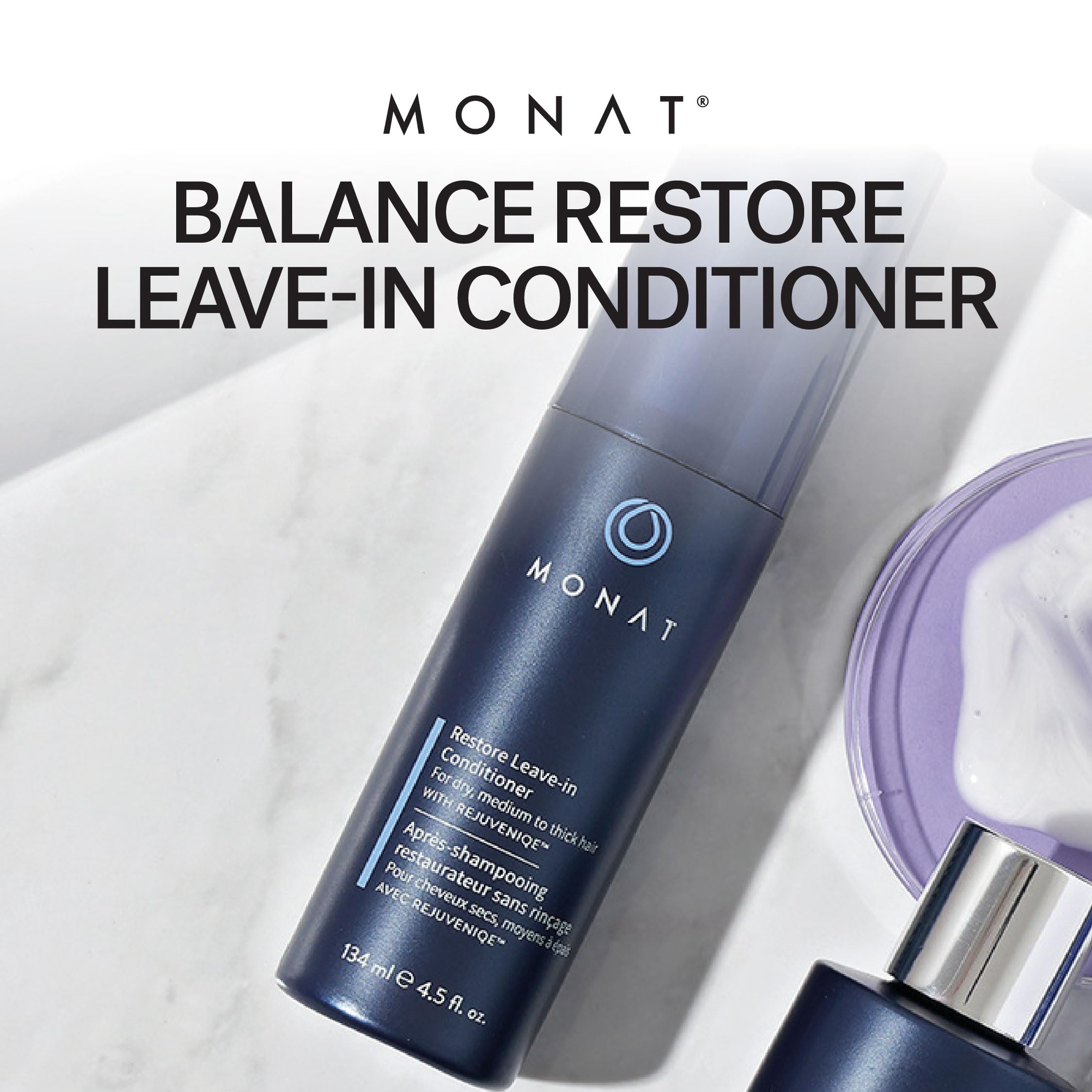 MONAT Balance Restore: aceite Rejuveniqe en primer plano para hidratación profunda.