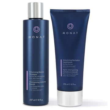 MONAT Champú Voluminizante en botella, aporta volumen ligero para cabello fino.