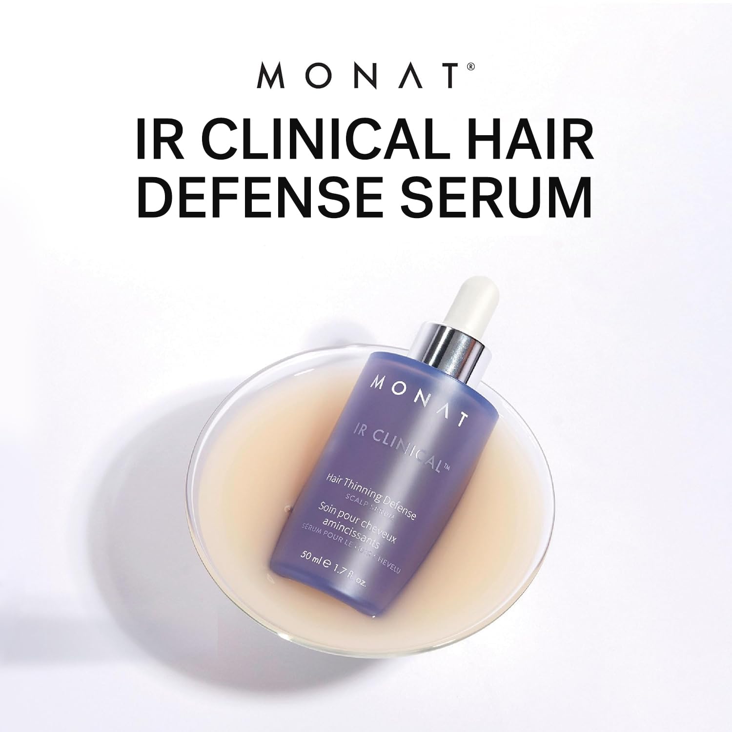 MONAT IR Clinical Cabello visible más pleno - beneficio potencial de densidad.