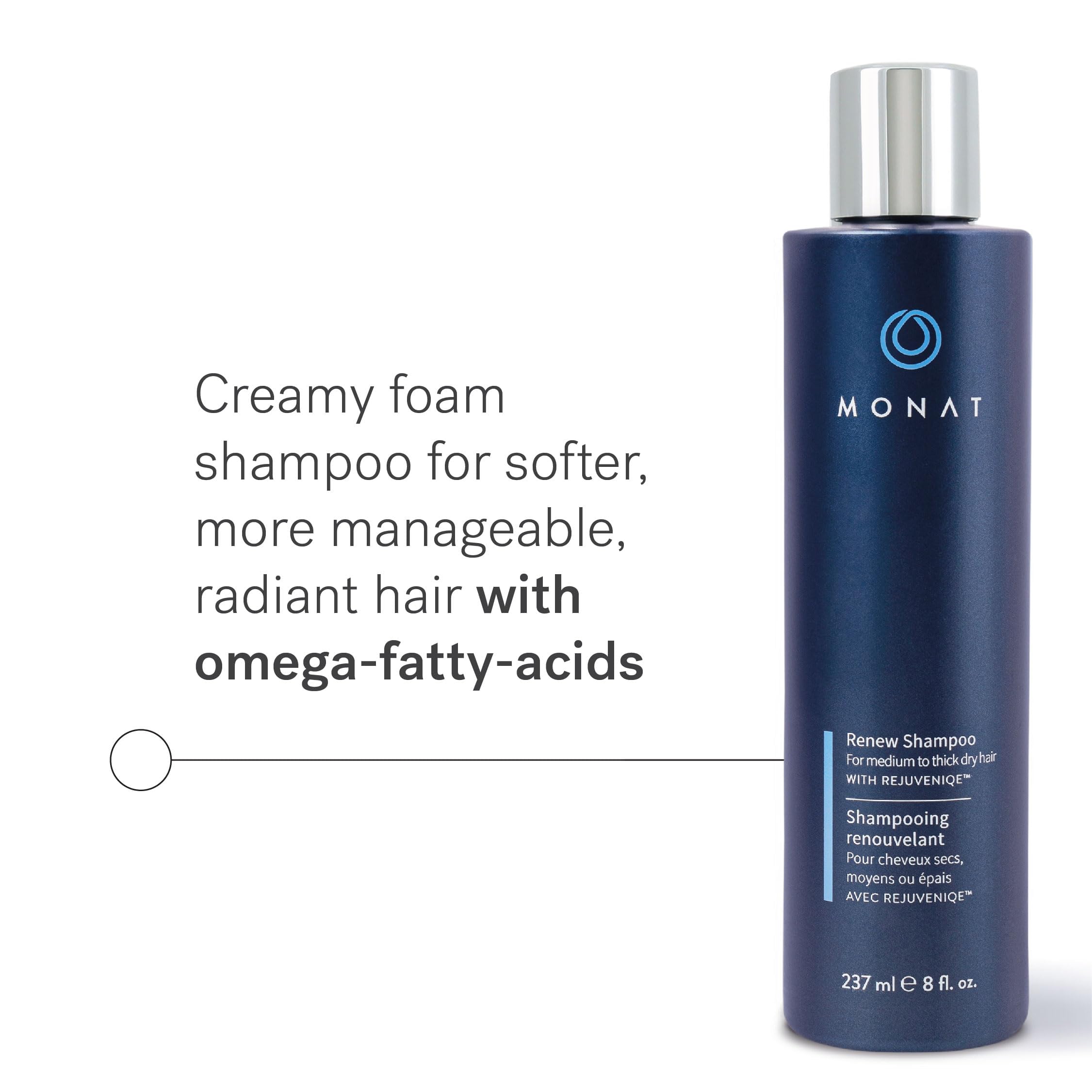 MONAT Renew Shampoo: hydratation profonde pour cheveux secs, soyeux et faciles à coiffer.