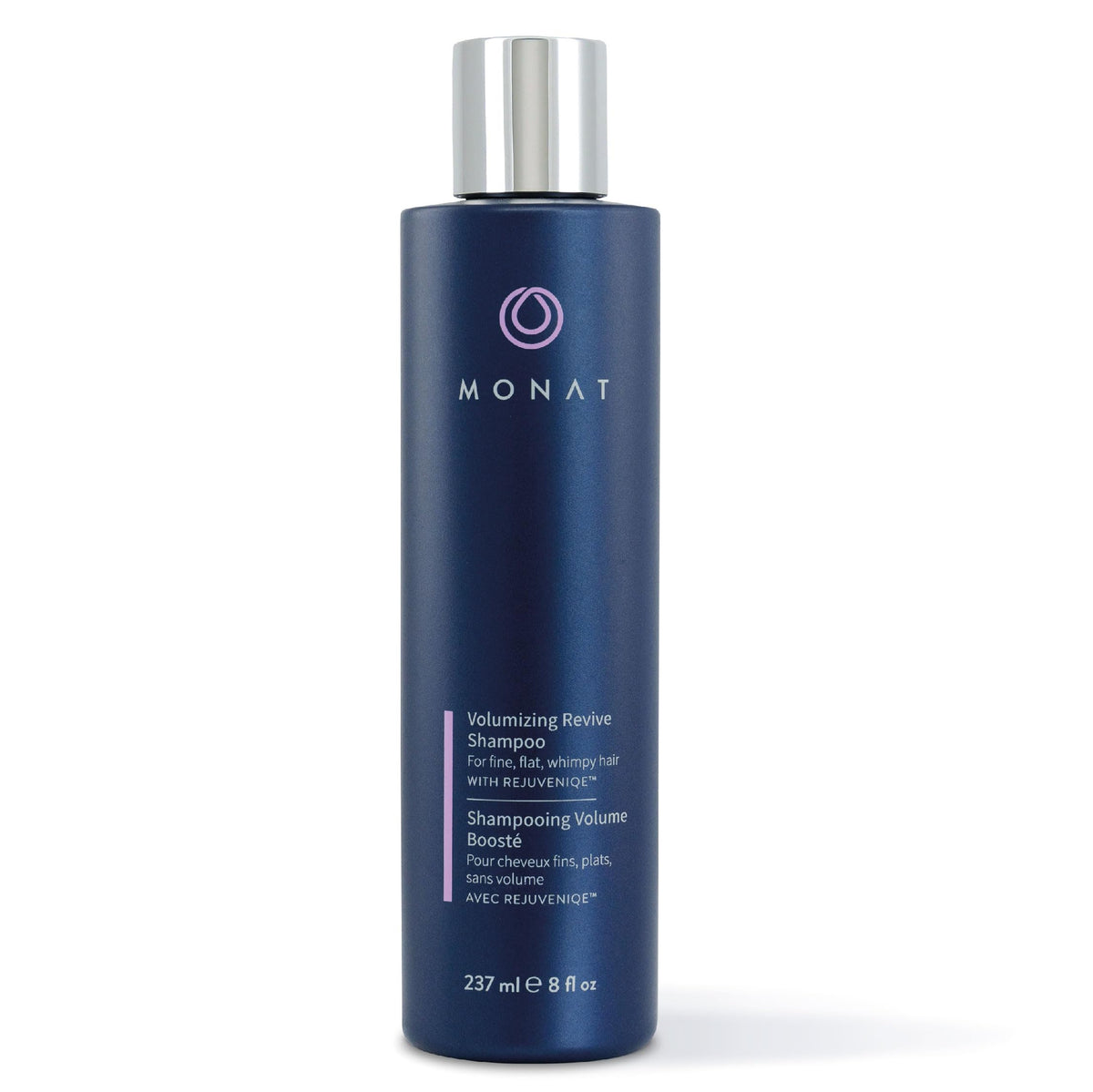 MONAT Volumizing Revive Shampoo botella: limpieza suave que prepara cabello fino para más volumen.