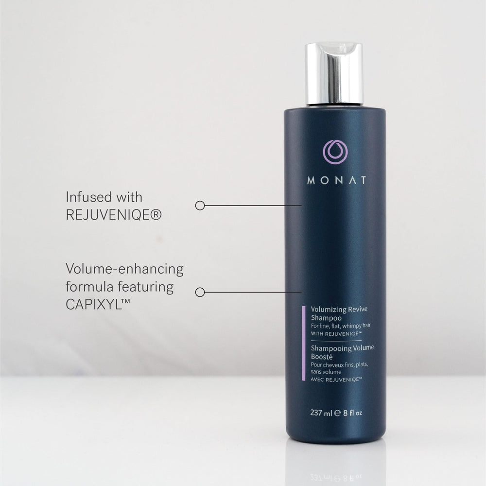MONAT Volumizing Revive Shampoo espuma-aireada: limpieza ligera que favorece el volumen.