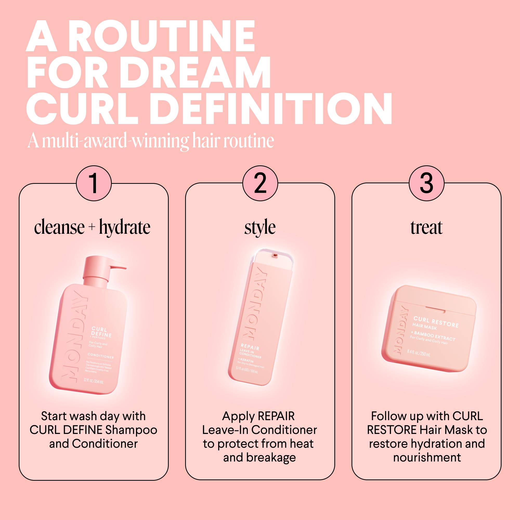 MONDAY Haircare CURL DEFINE: definición de rizos de todo tipo