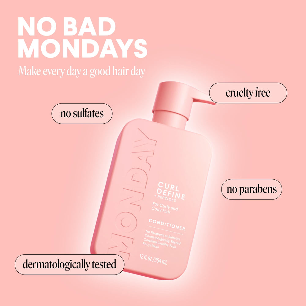MONDAY Haircare CURL DEFINE: envase reciclable para cuidado responsable