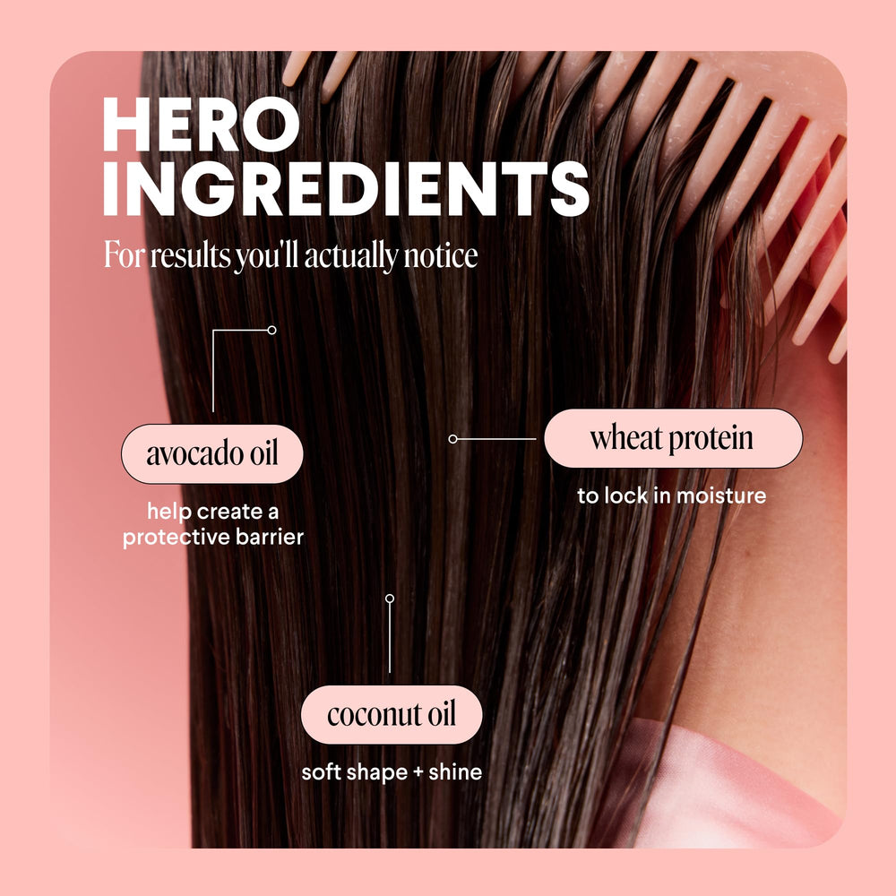 MONDAY Haircare Smooth: textura cremosa que facilita el peinado diario.