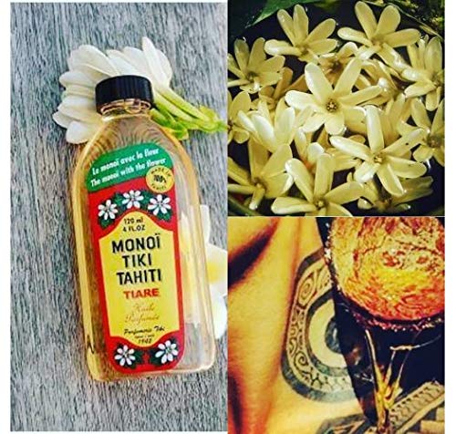 Monoi Tiki Tahiti: aplicación en cabello para hidratación y brillo.