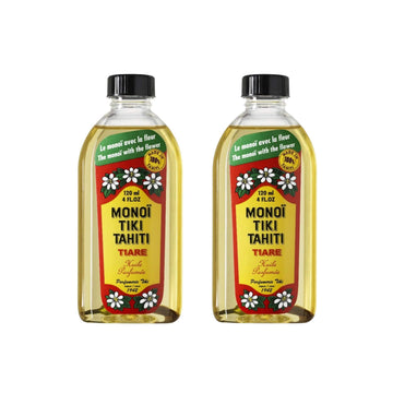 Monoi Tiki Tahiti: botella de aceite de coco puro para piel suave.