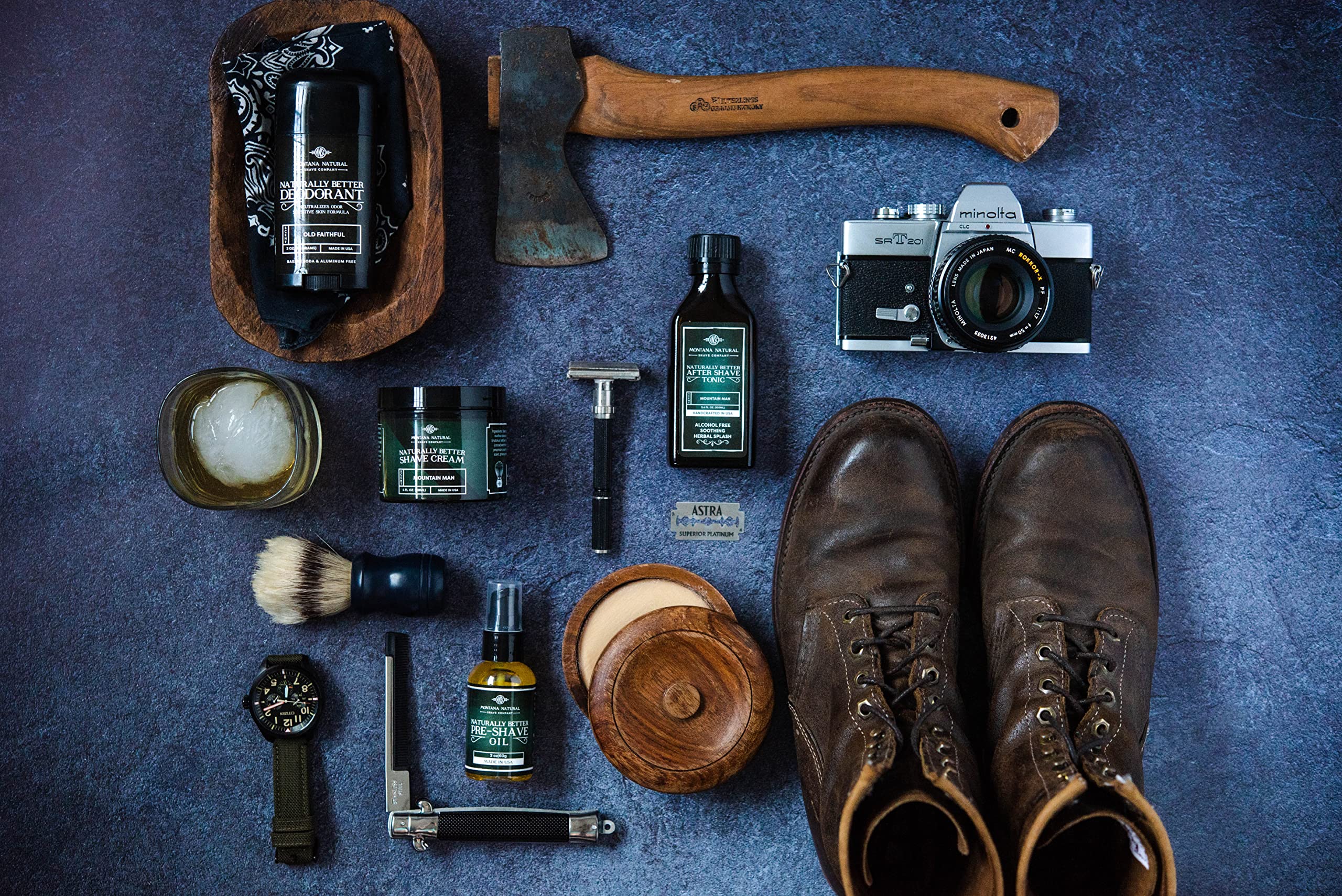 Montana Natural Shave Vanilla Bourbon Bigote Wax Apto para piel sensible