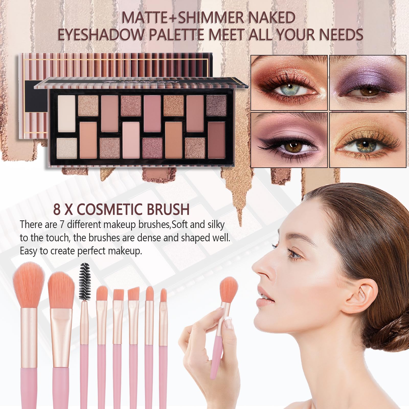 Moobirlet kit maquillaje gloss: brillo duradero para labios.